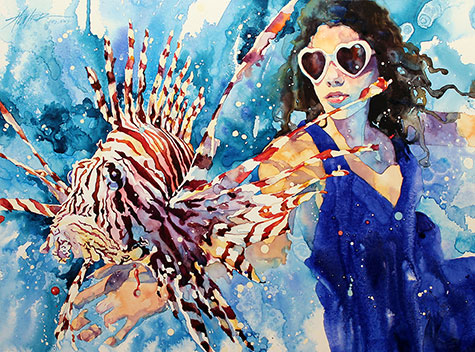 Catch and Release: Fish Tales IV painting by Lance Hunter