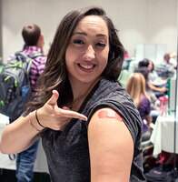 future nsu student getting immunizations