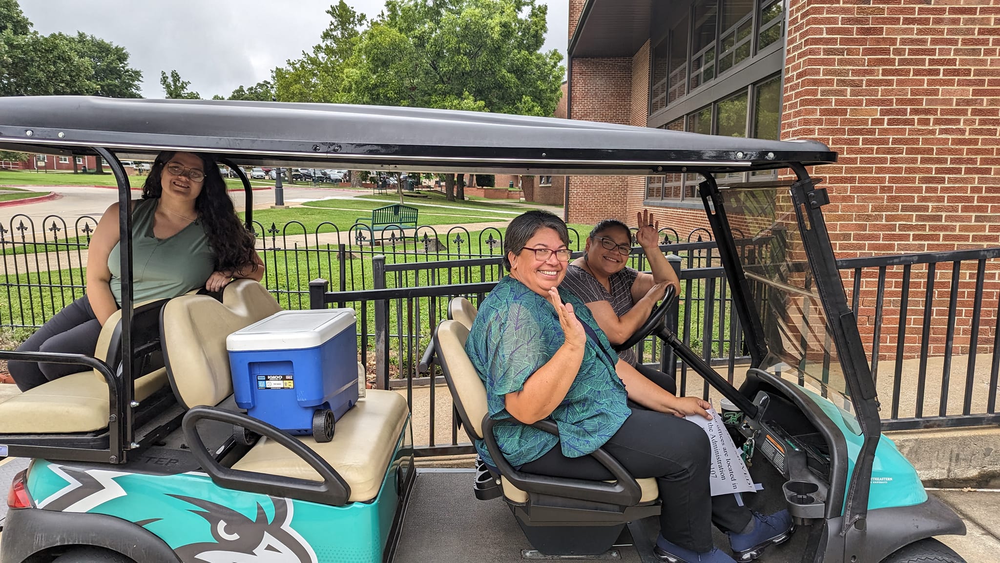 TRIO SSS Staff Golf Carting Around