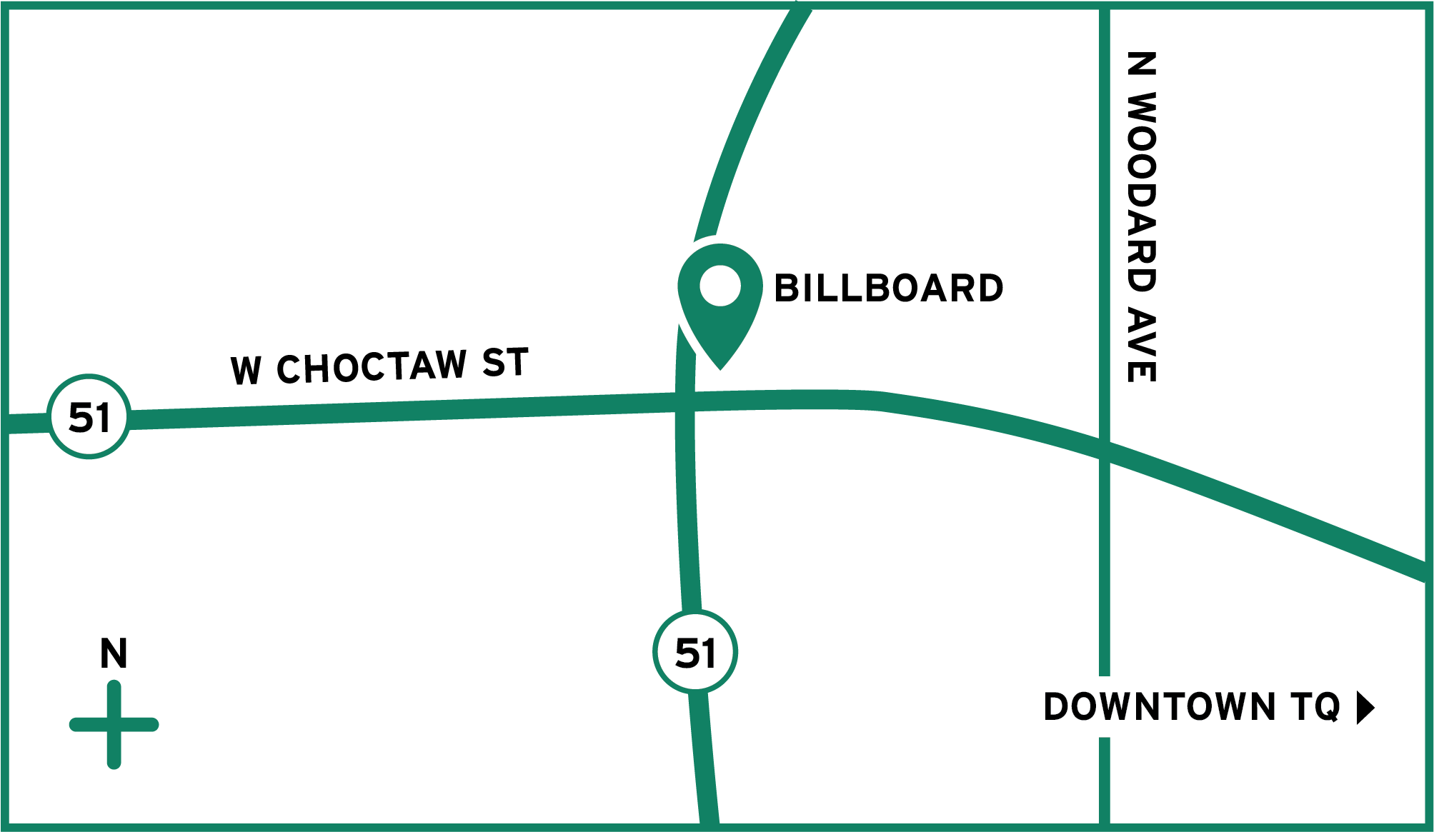 map of billboard location