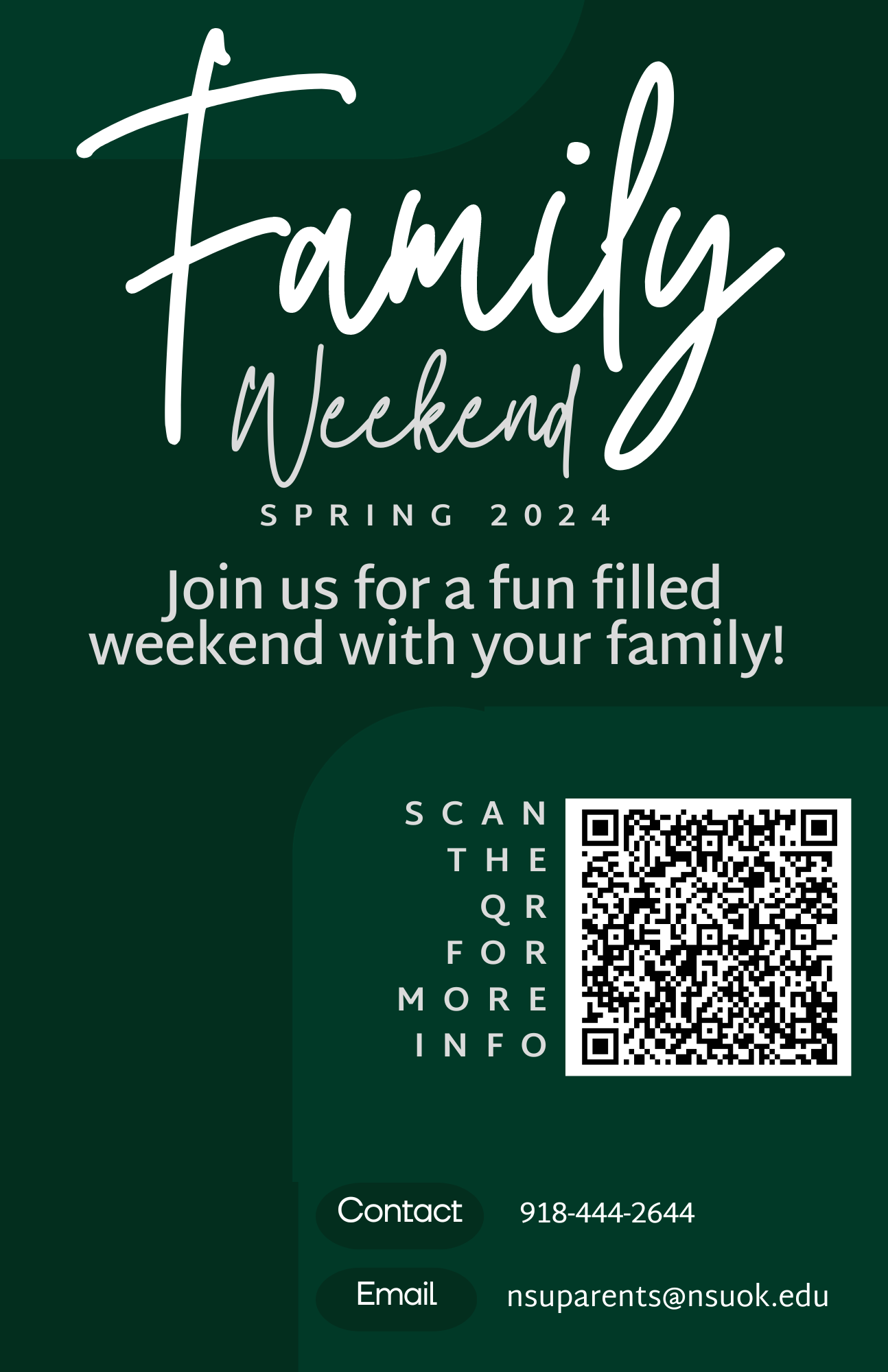 Family Weekend Flyer