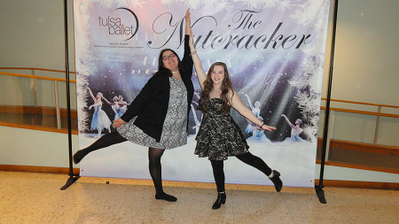 TRIO students  from NSU posing at Nutcracker Ballet 2019