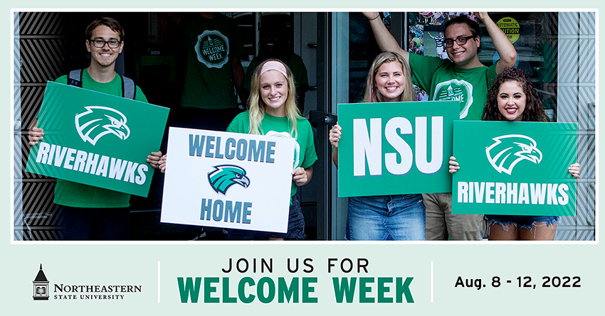 Join us for Welcome Week August 8-12, 2022