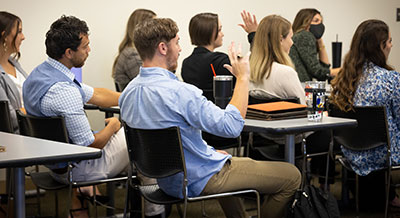 students in classroom at NSU