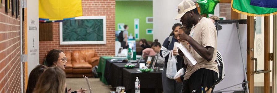 Study Abroad Fair in the NSU Library