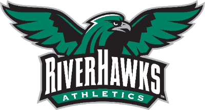 RiverHawks Wordmark with Bird - 3C