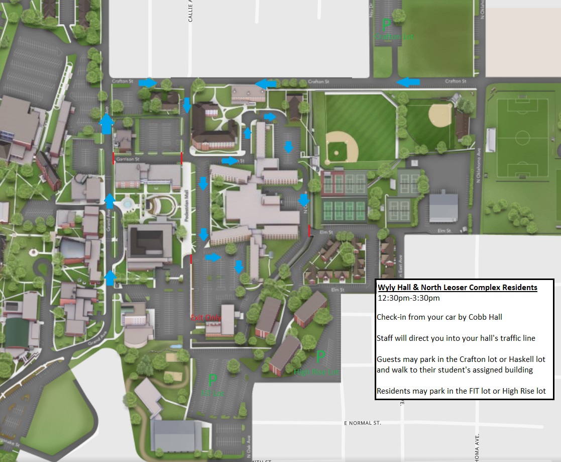 Wyly and North Leoser Move In Day Map
