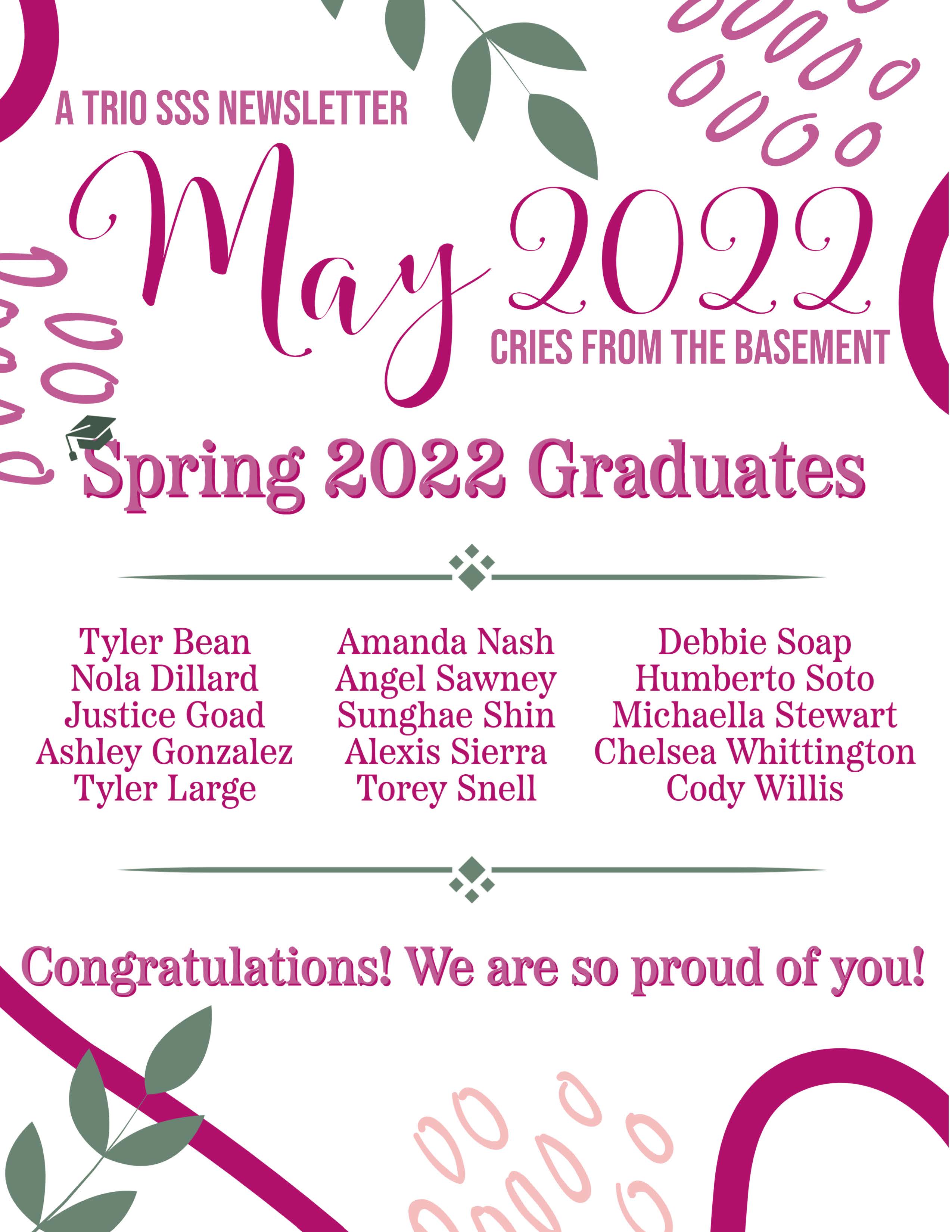 May 2022 Newsletter